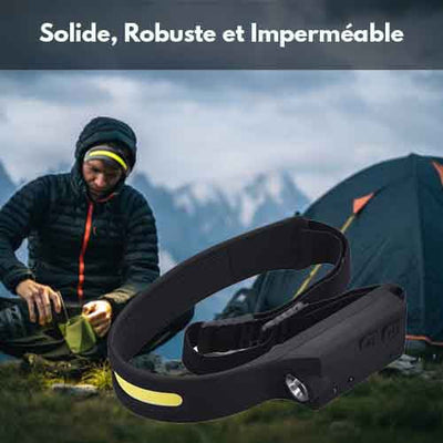 LELITEN™ Lampe Frontale en Silicone Ultra-Légère à Capteur survieprotek