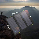 AllPowers™ chargeur solaire portable avec batterie Integrée dimansions